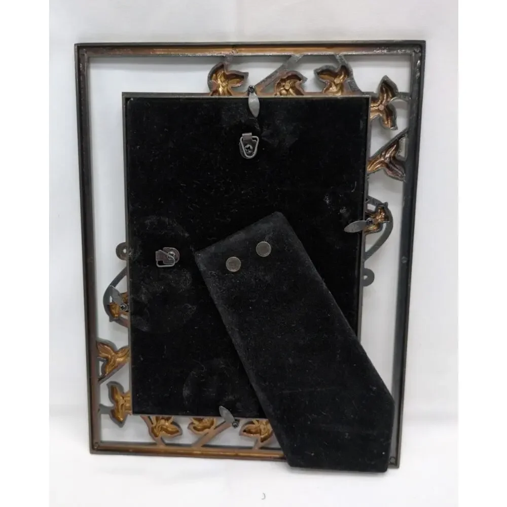 Weston Gallery Sonoma Pewter Collage Frame Ivy Leaves Openwork Windowpane Vtg